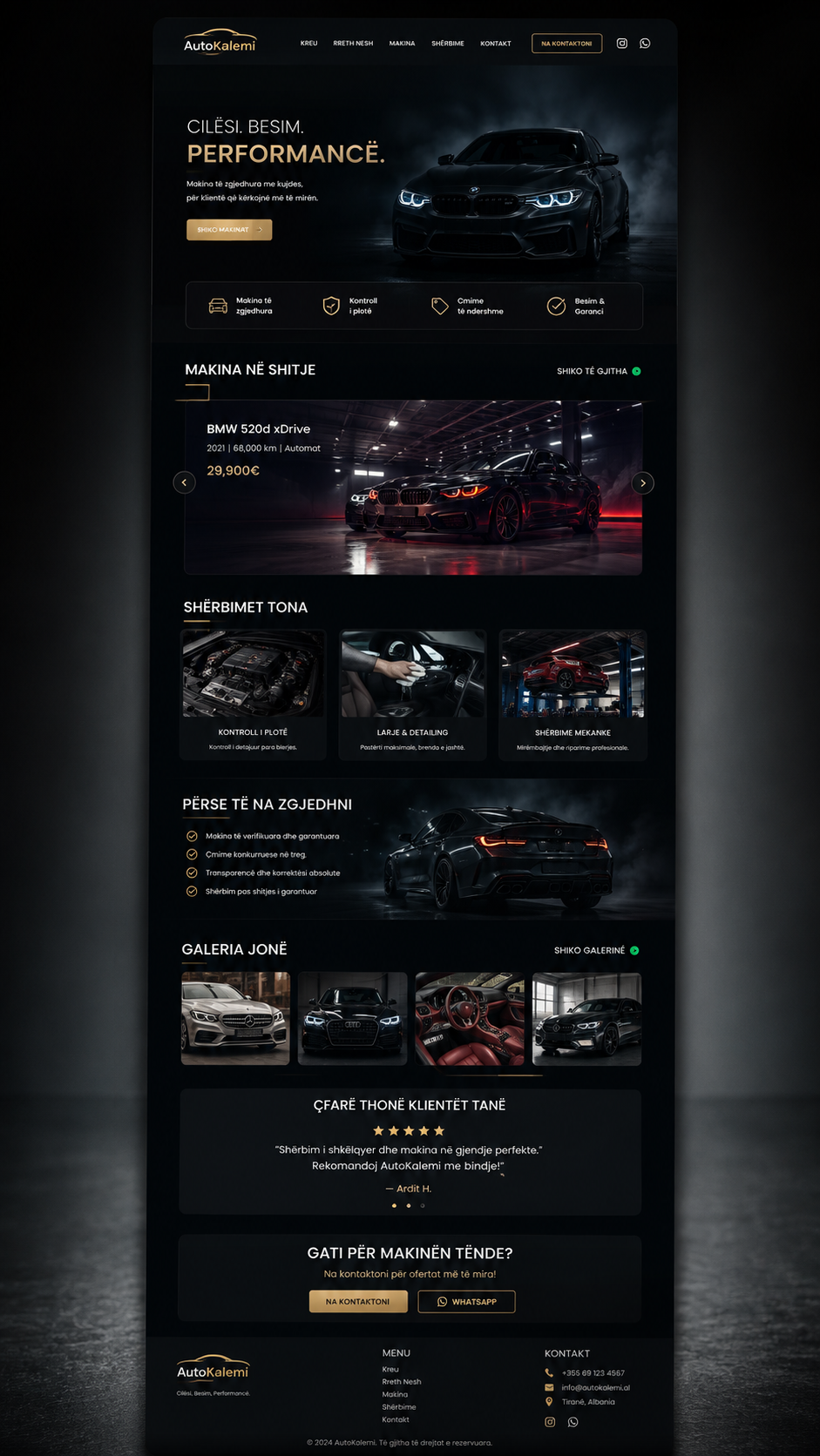 Auto Kalemi website designed by IllyriaStudio